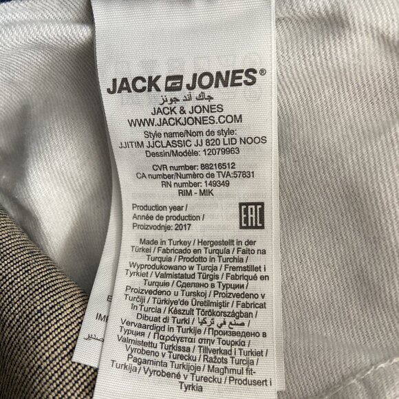 Jack And Jones Tim Slim Fit Men 30X32 Stretch Dark Wash Denim Jeans - Picture 6 of 10